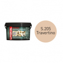 Антибактериальная затирка + клей Литокол STARLIKE DEFENDER EVO 1кг S.205 TRAVERTINO