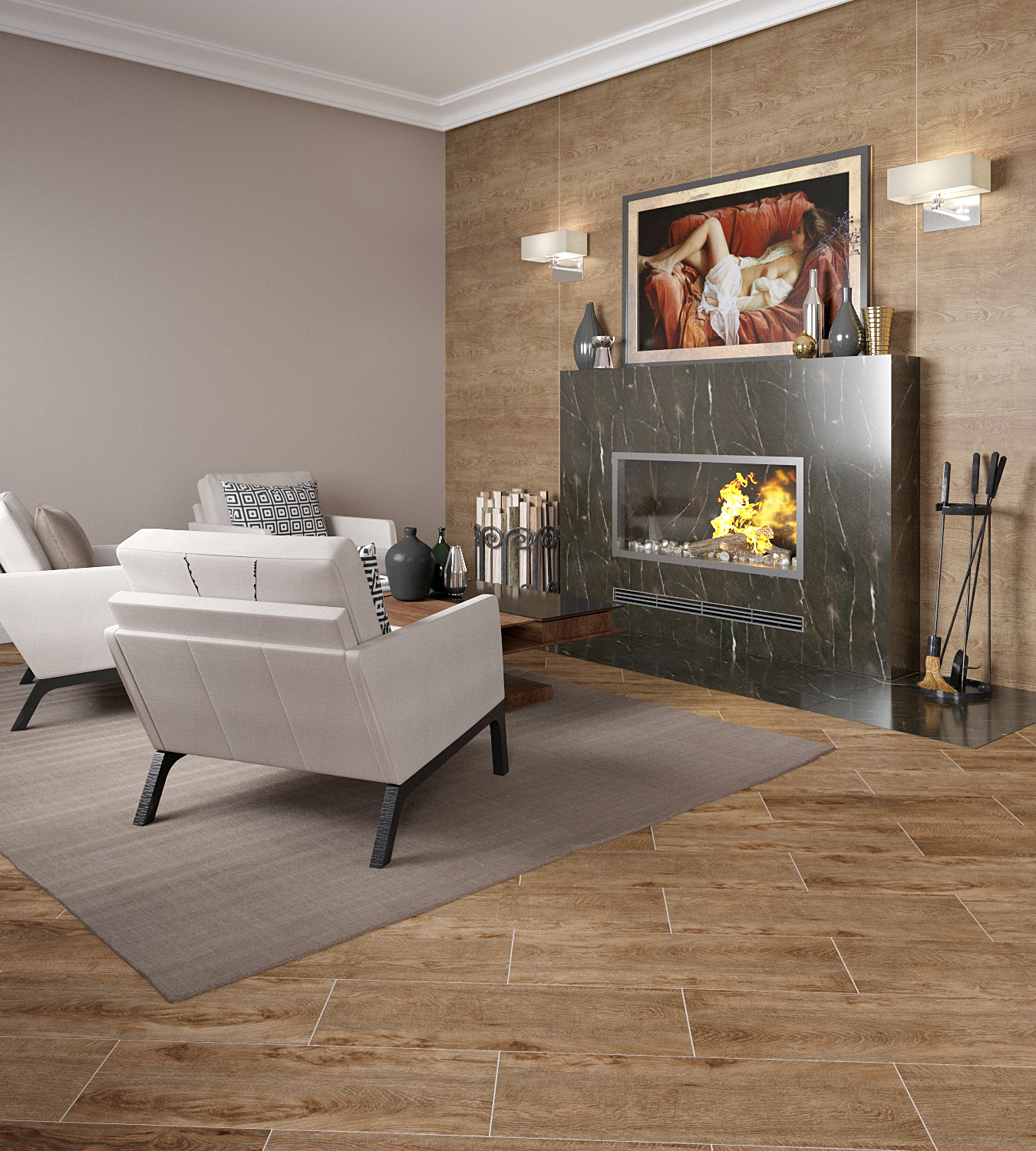 Мозаика Grasaro Italian Wood Honey 30.7x30.7 G-251/SR/m11/307x307x10