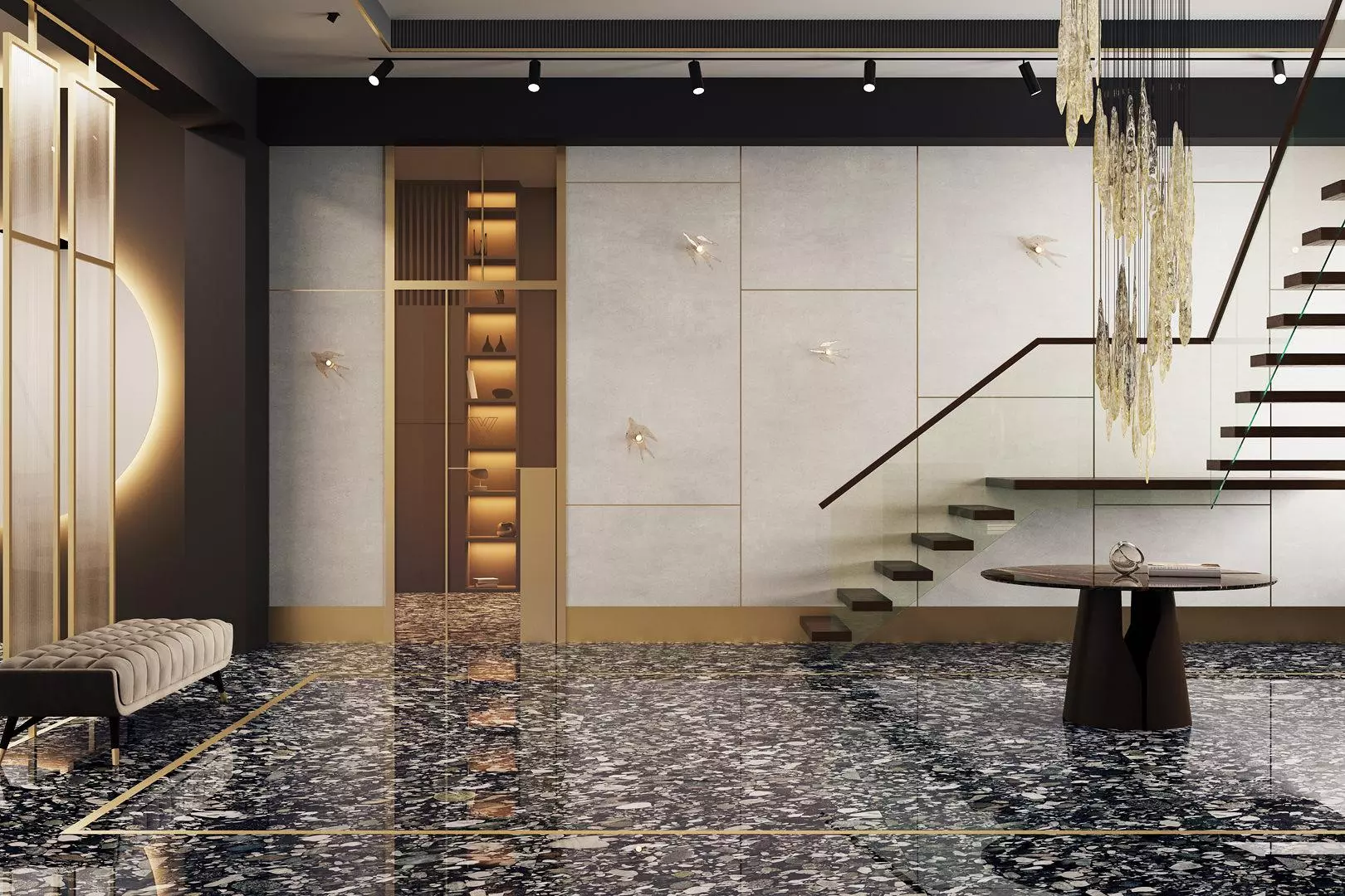 Керамогранит Kerama Marazzi SG014120R Сити белый обрезной 119.5x119.5