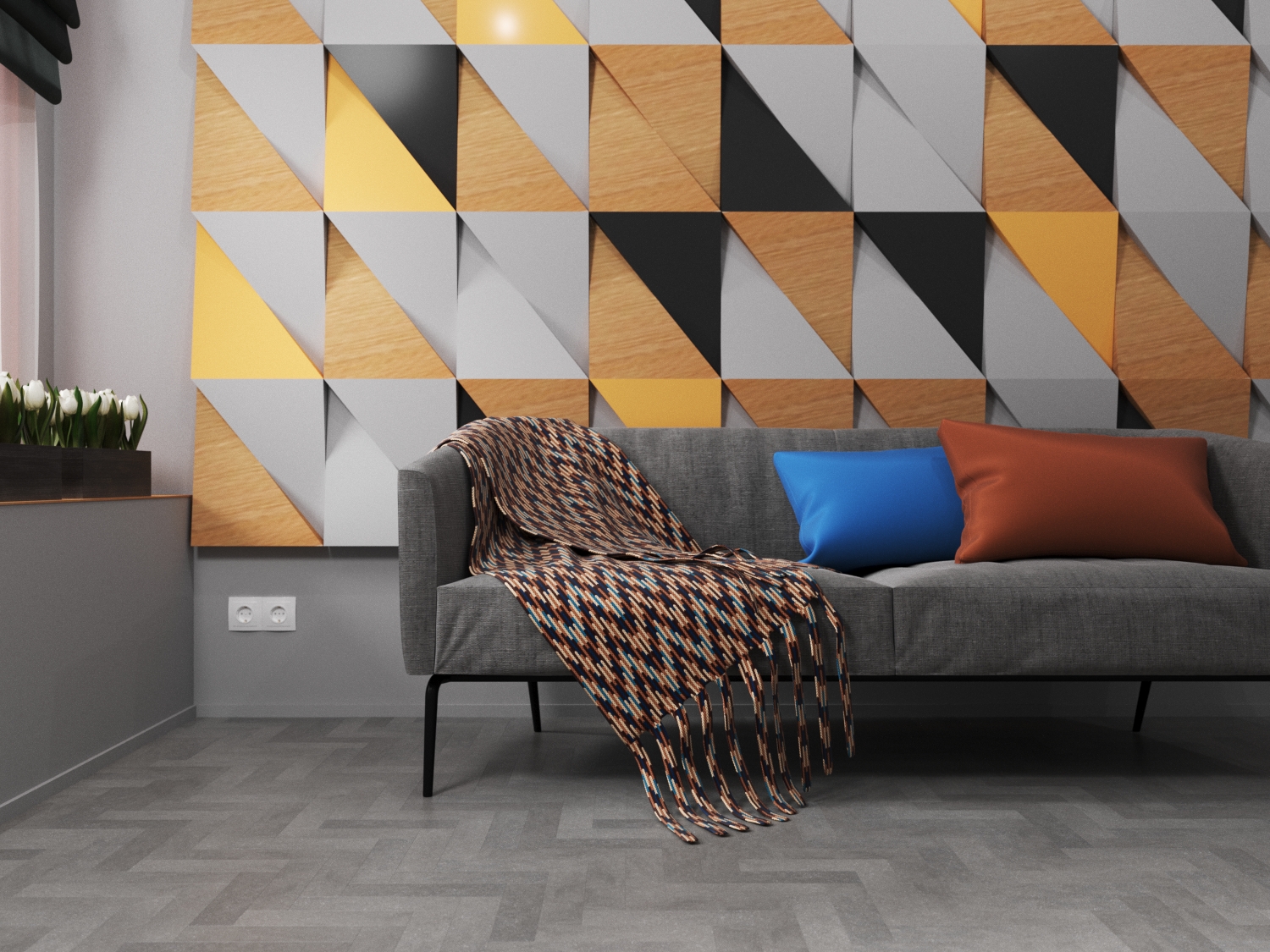Кварцвиниловая плитка Fine Floor Craft Small Plank FF-441 Джакарта кварц винил напольный