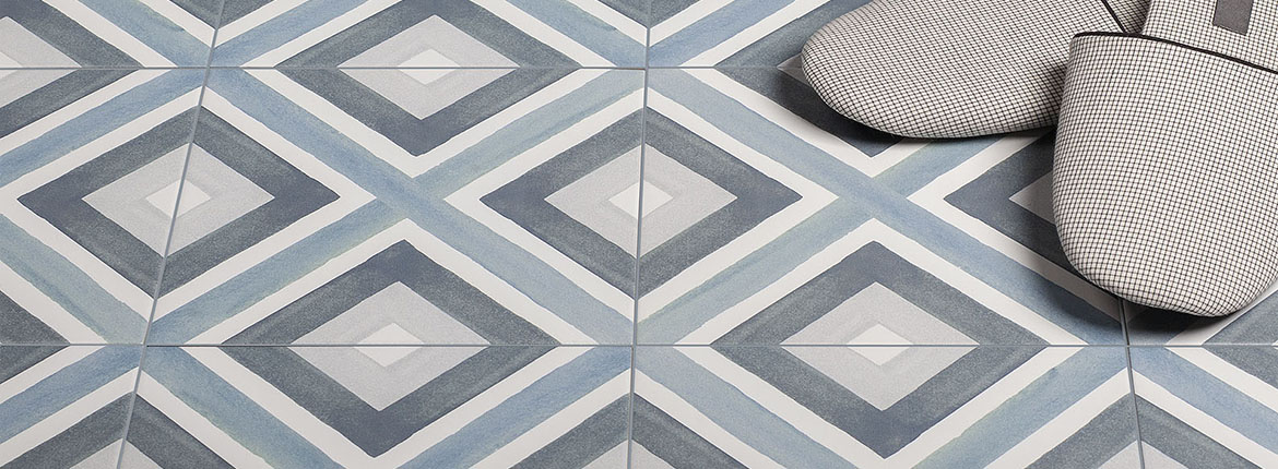 Керамогранит Смайл Тайл Artisan Blue 19.8x19.8 голубой