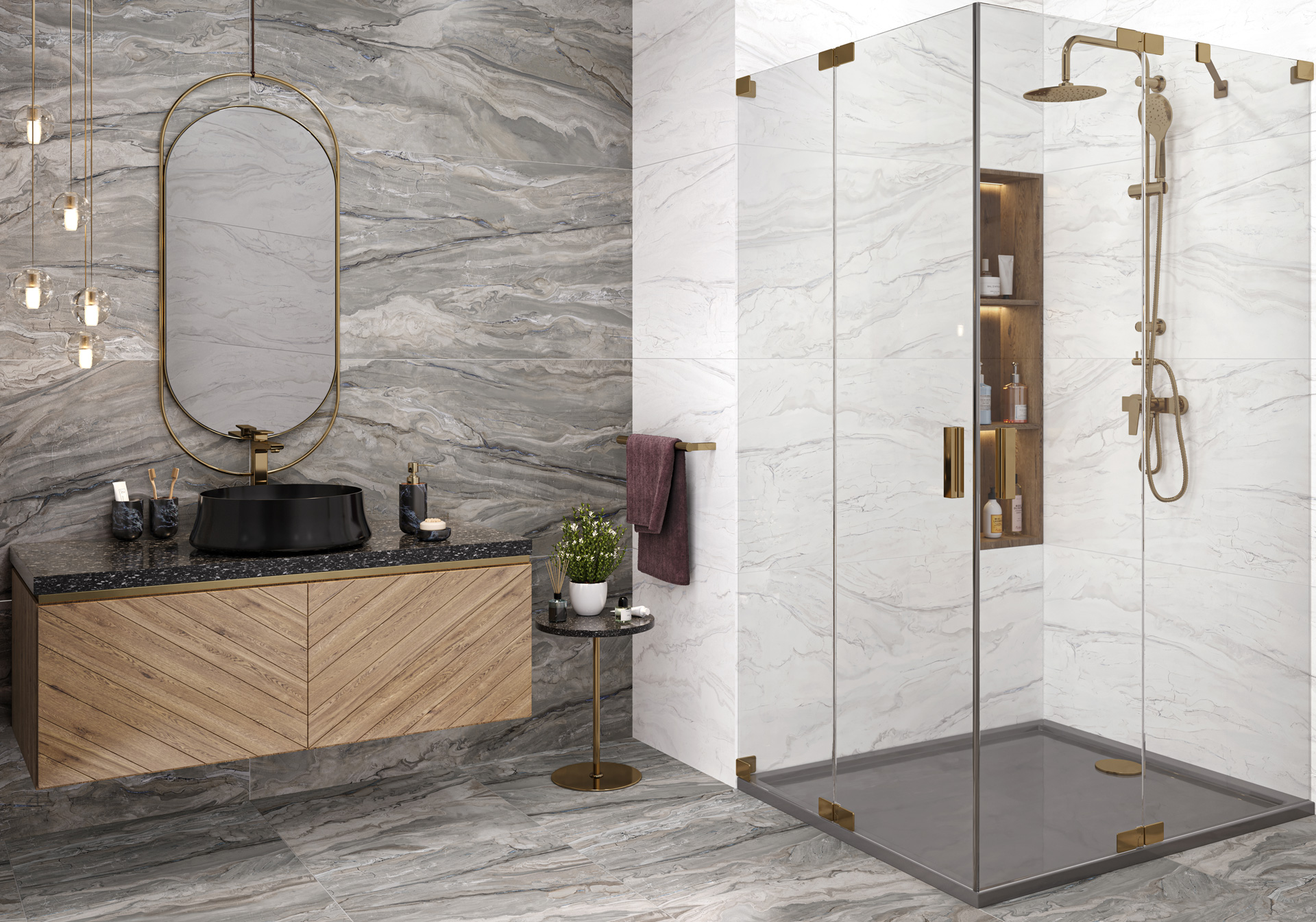 Керамическая плитка Alma Ceramica Аркадия TWU09ARC707 серый 24.9x50