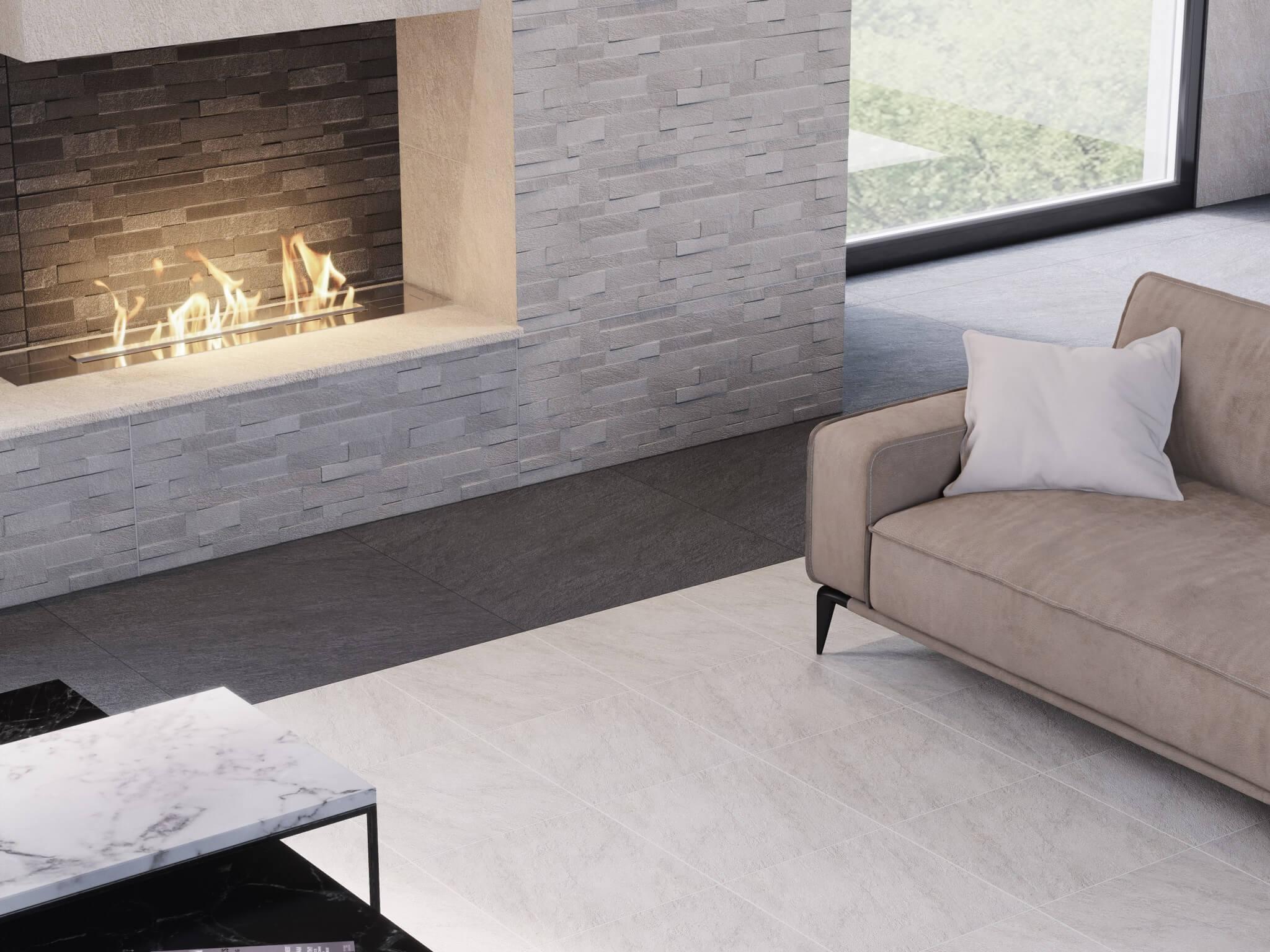 Керамическая плитка Kerama Marazzi 13056TR Гренель серый структура матовый обрезной 30x89.5