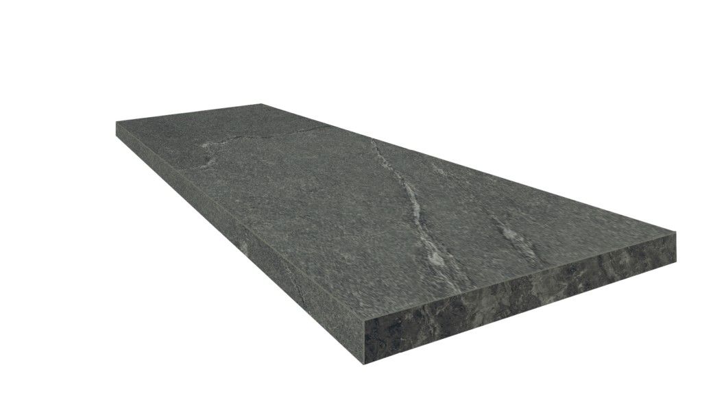 Ступень угловая правая ColiseumGres Lugano Graphite 33x90