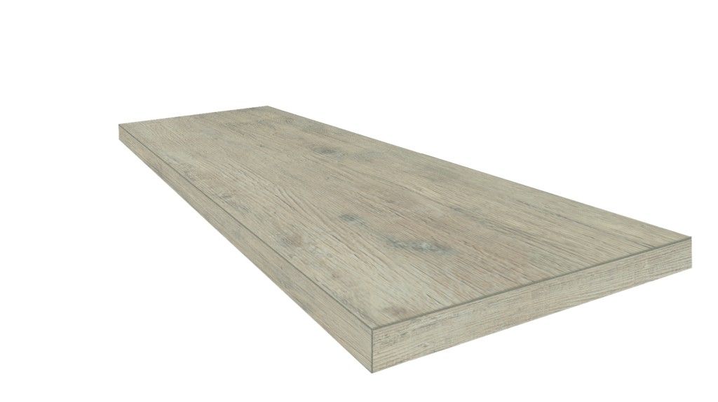 Ступень угловая правая ColiseumGres Brenta White 33x90