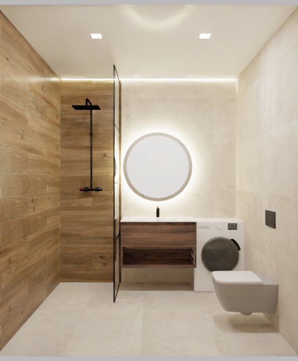 Керамогранит Vitra OriginWood Тауп 20x80 матовый