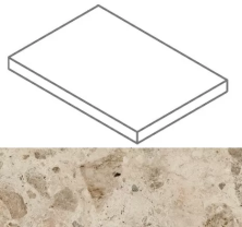 Ступень угловая правая Italon Континуум Стоун Беж 33x160