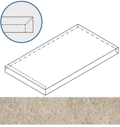 Ступень угловая левая Italon Everstone X2 Desert X2 33x60