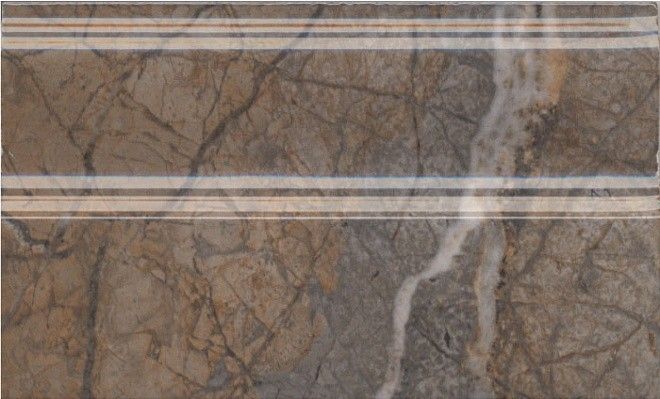 Плинтус Kerama Marazzi FMB023R Театро коричневый обрезной 15x25