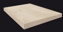 Ступень угловая правая ColiseumGres Capri Bianco 33x45