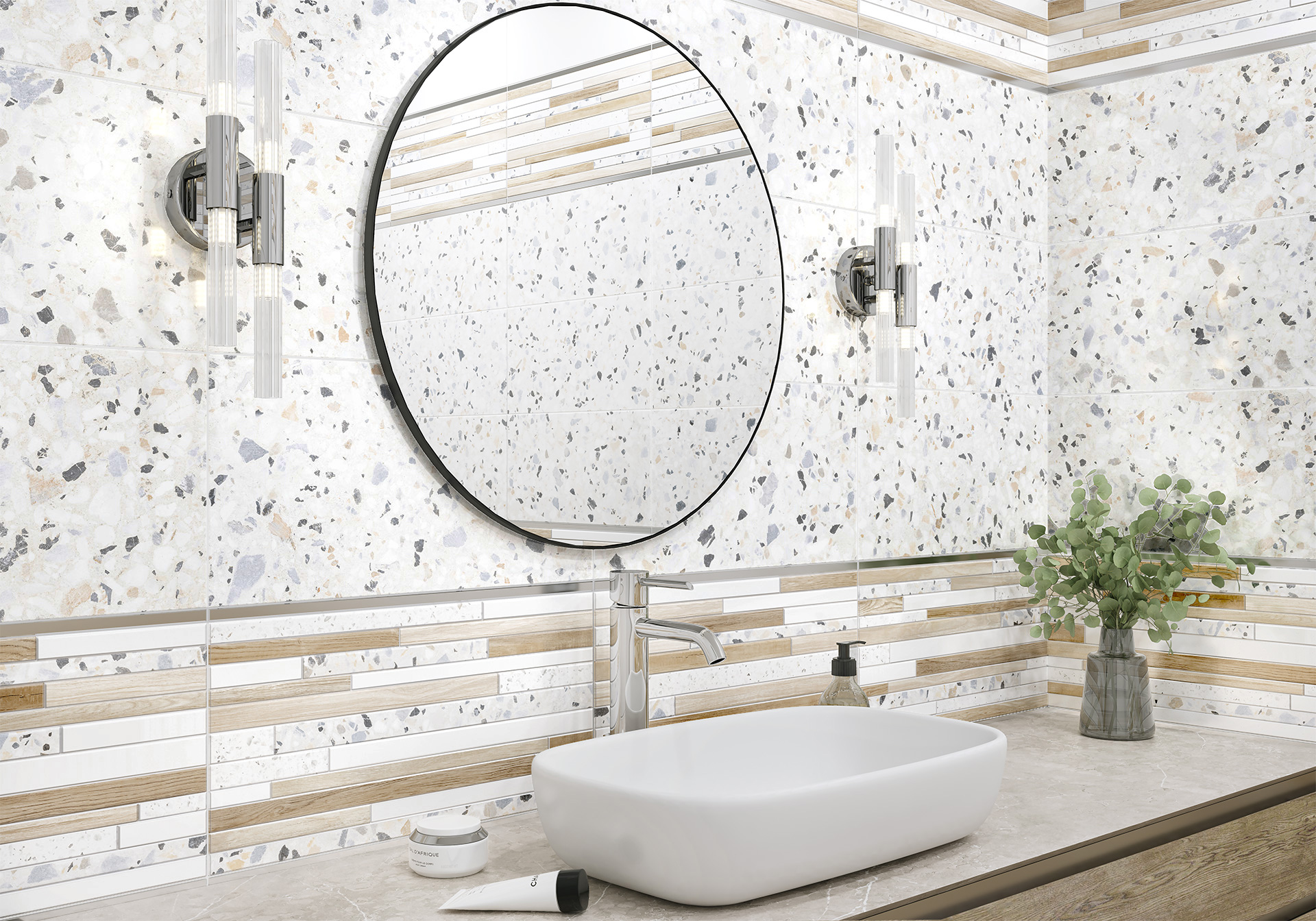 Керамическая плитка Alma Ceramica Билбао TWU09BLB024 разноцветный 24.9x50