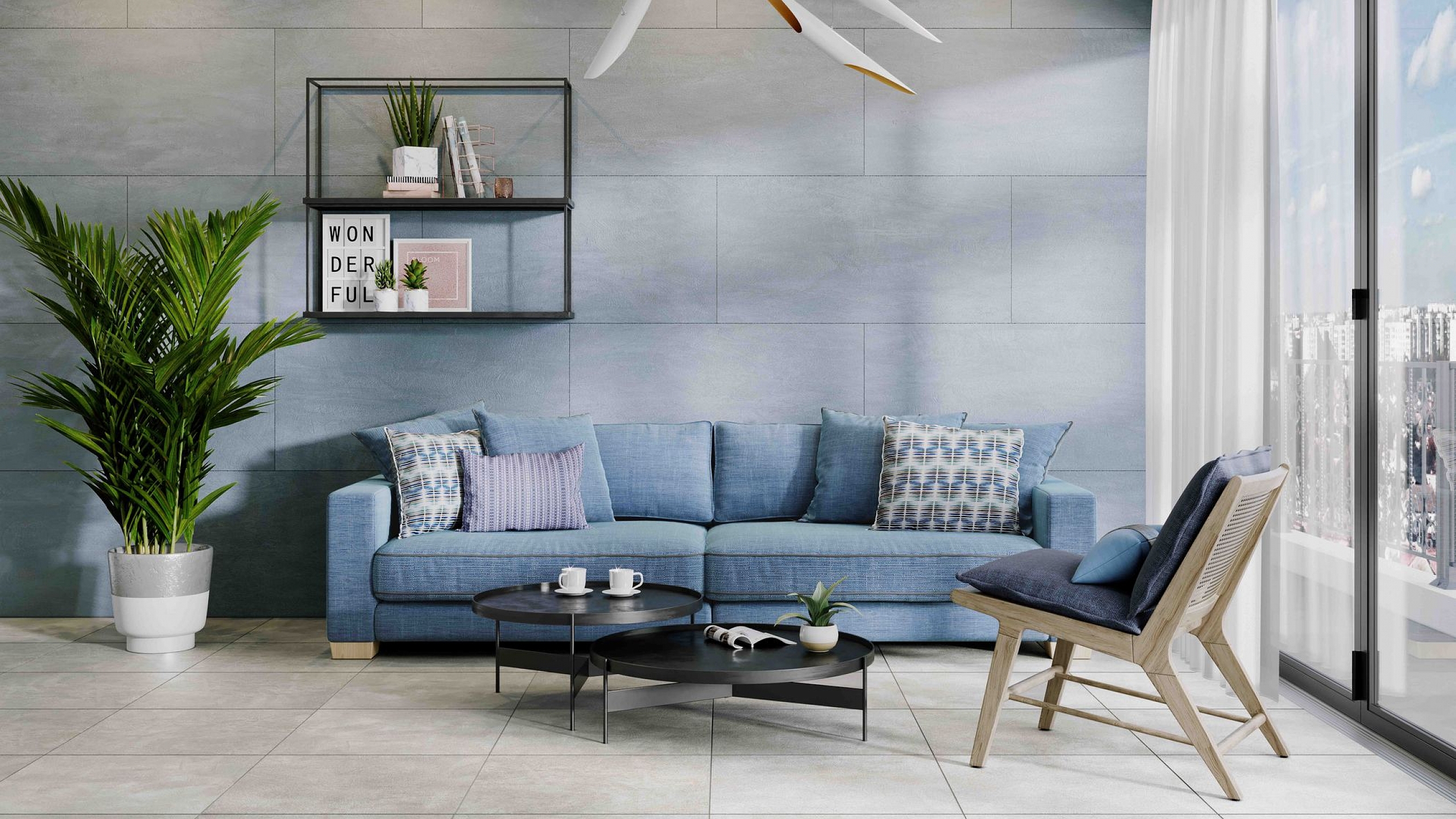 Плинтус Estima SR02 Spectrum Blue 7x60 голубой