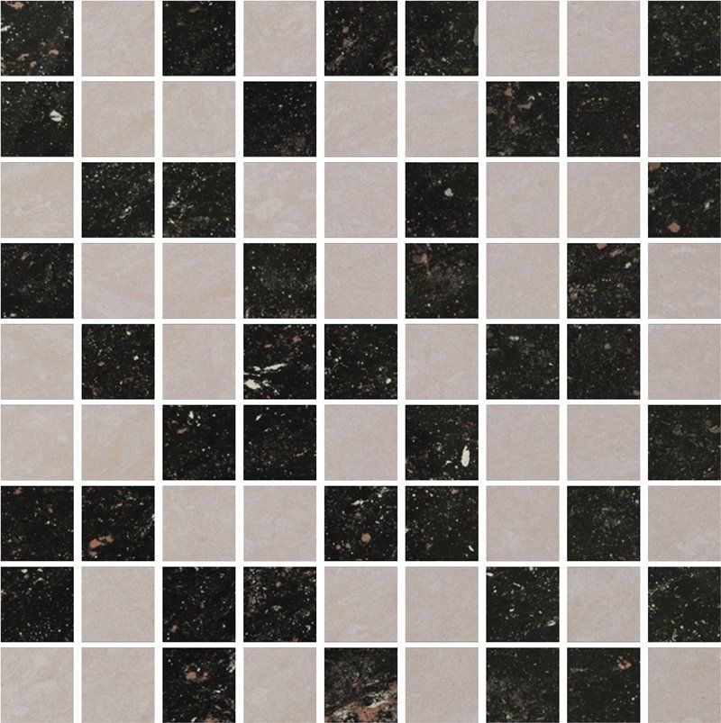 Мозаика Grasaro Crystal Mix Light Grey-Black 30x30 G-600(640)/PR/m01/300x300x10