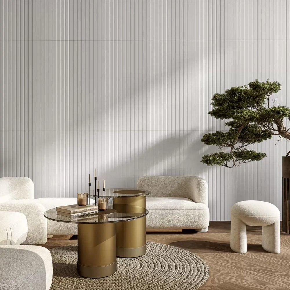 Керамическая плитка Kerama Marazzi KM6012B0031R Танжер 2 белый матовый структура обрезной 60x119.5