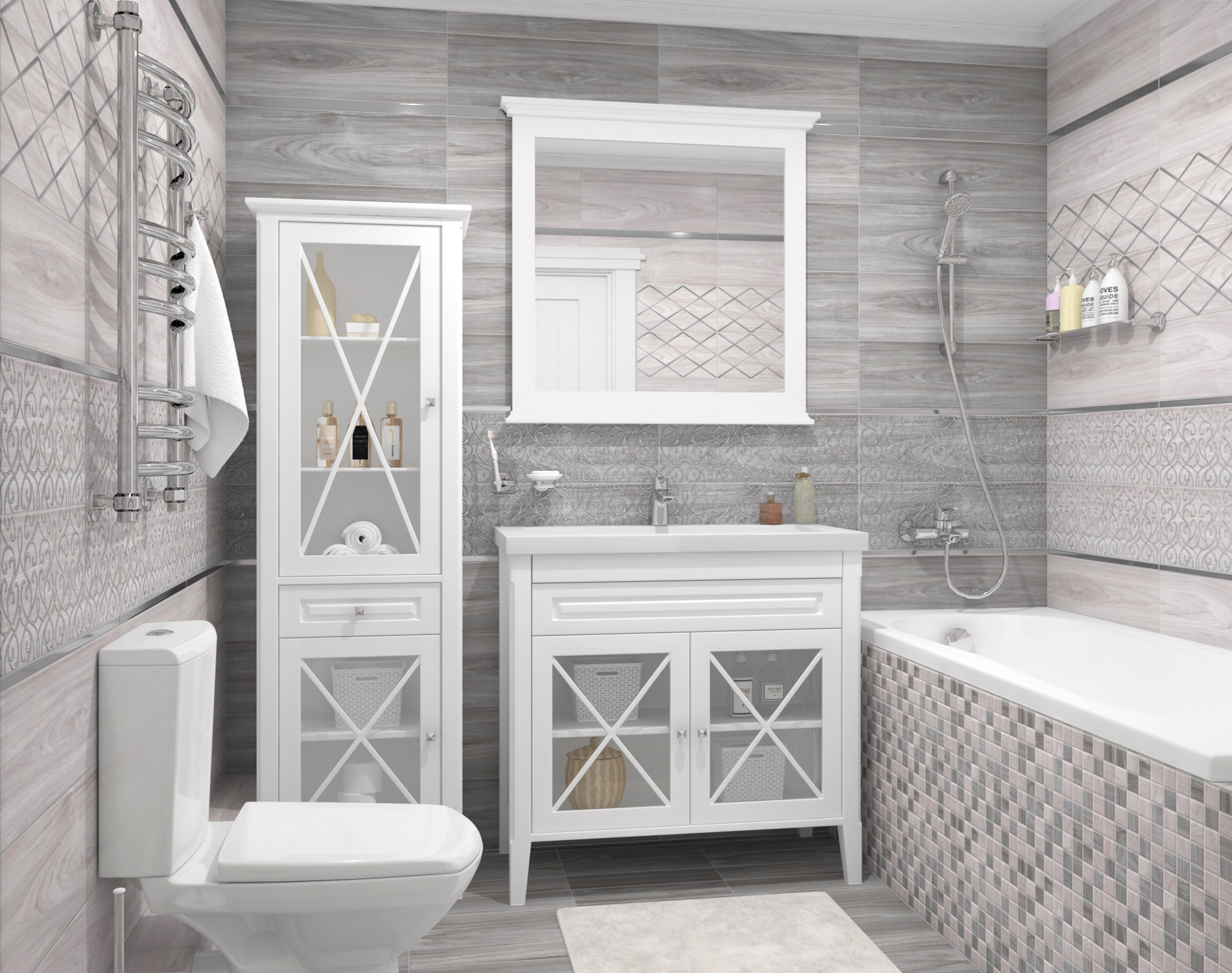 Керамогранит Laparet Envy серый 40x40 матовый