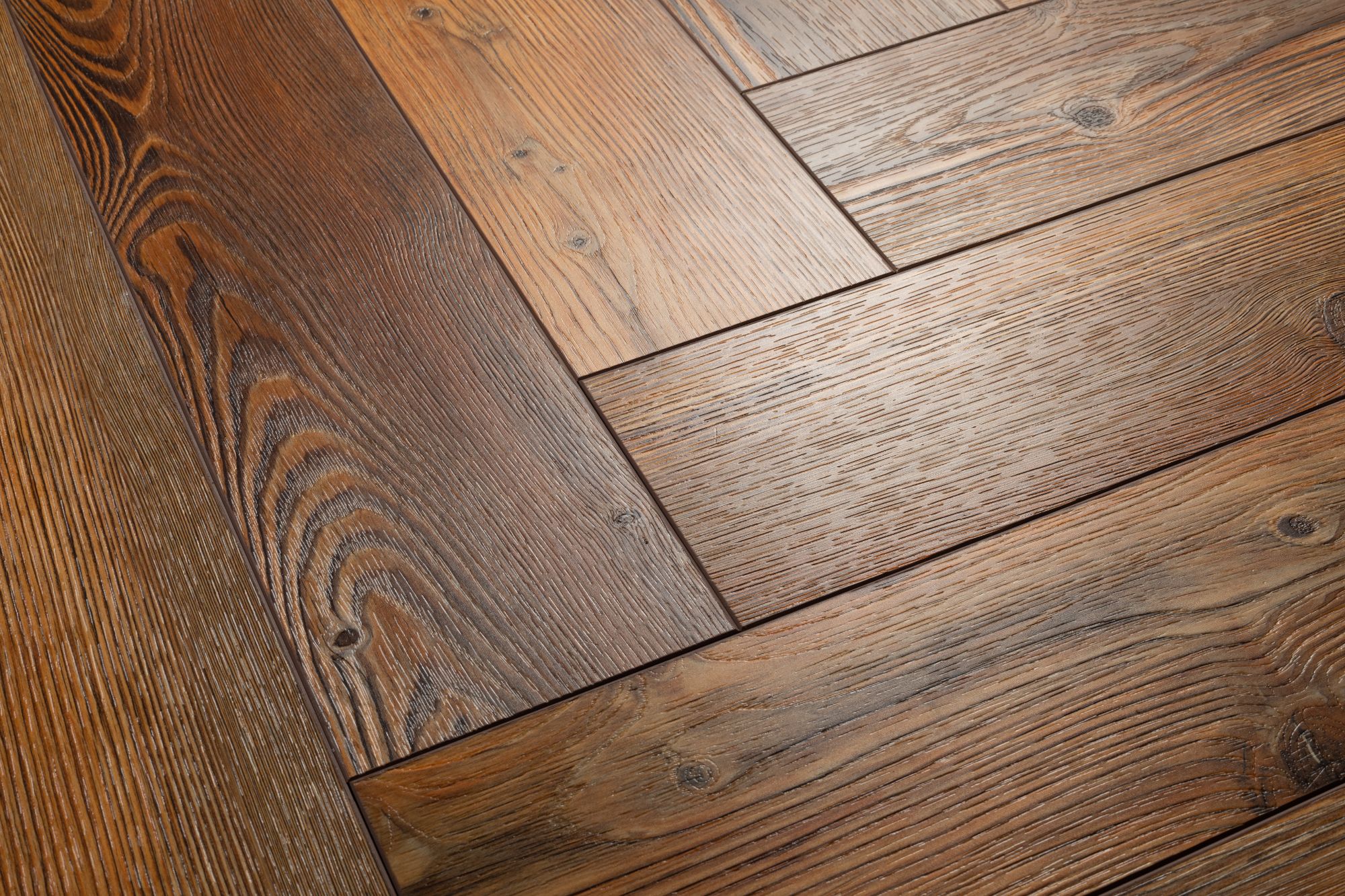 Кварцвиниловая плитка Aqua Floor Parquet Glue AF2518PG 610x122 Дуб Темный замковый кварц винил напольный