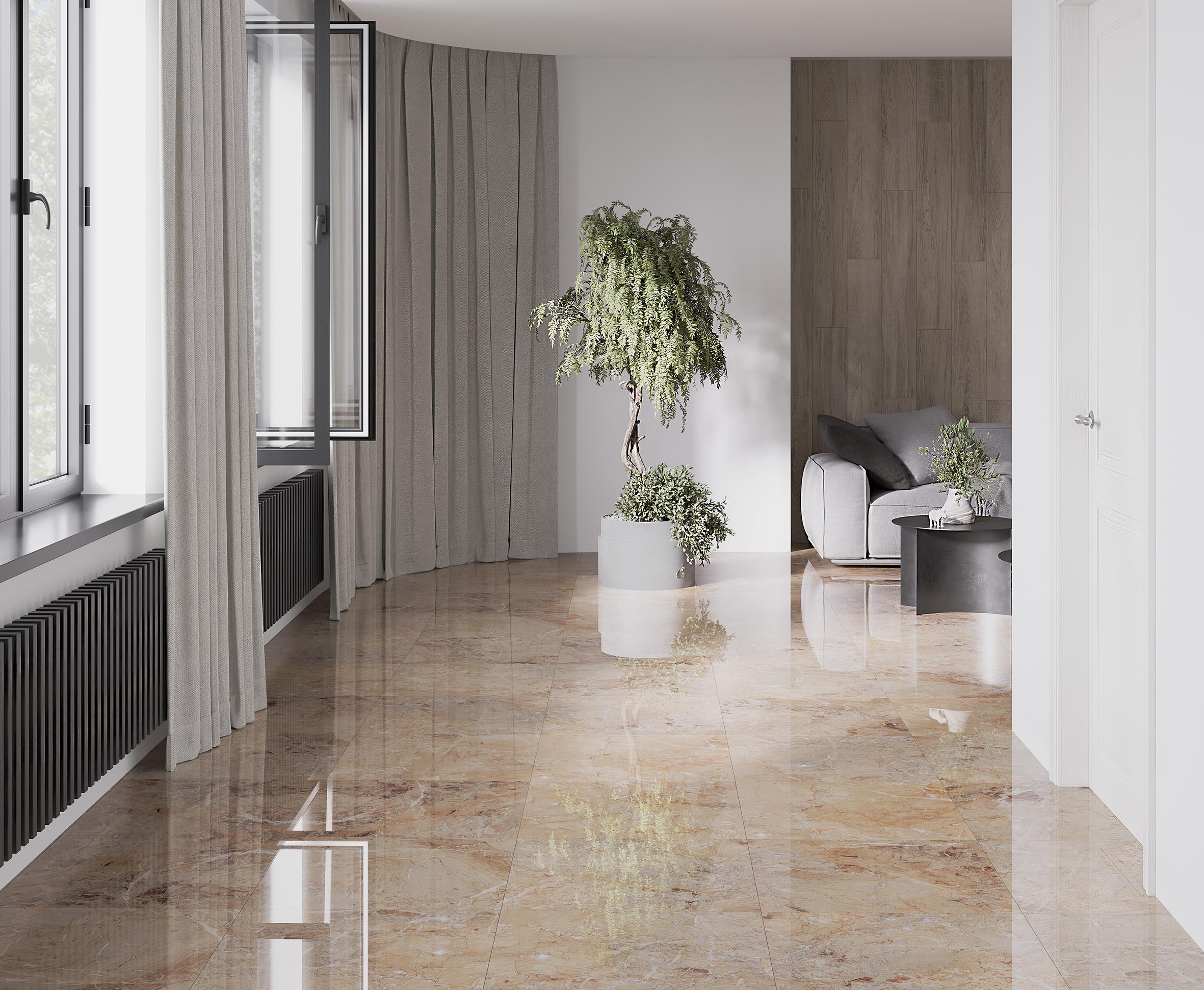 Керамогранит Laparet Brecia Antic Brown 60x60 матовый