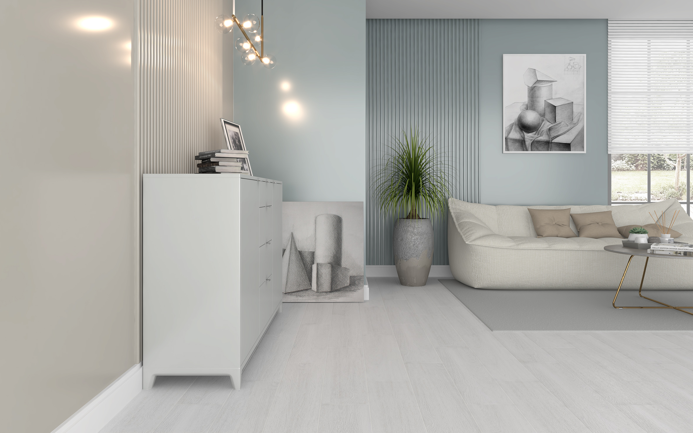 Керамогранит (SG705990R) Laparet Madera коричневый 20x80 матовый