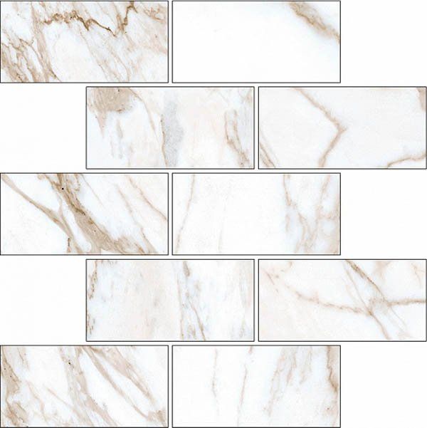 Мозаика Marble Trend Calacatta Gold 30.7x30.7 K-1001/MR/m13/307x307x10