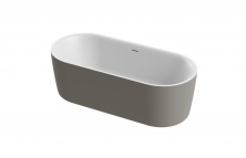 Ванна акриловая отдельностоящая Cezares METAURO-INT-Central-180-80-60-G-W-MATT