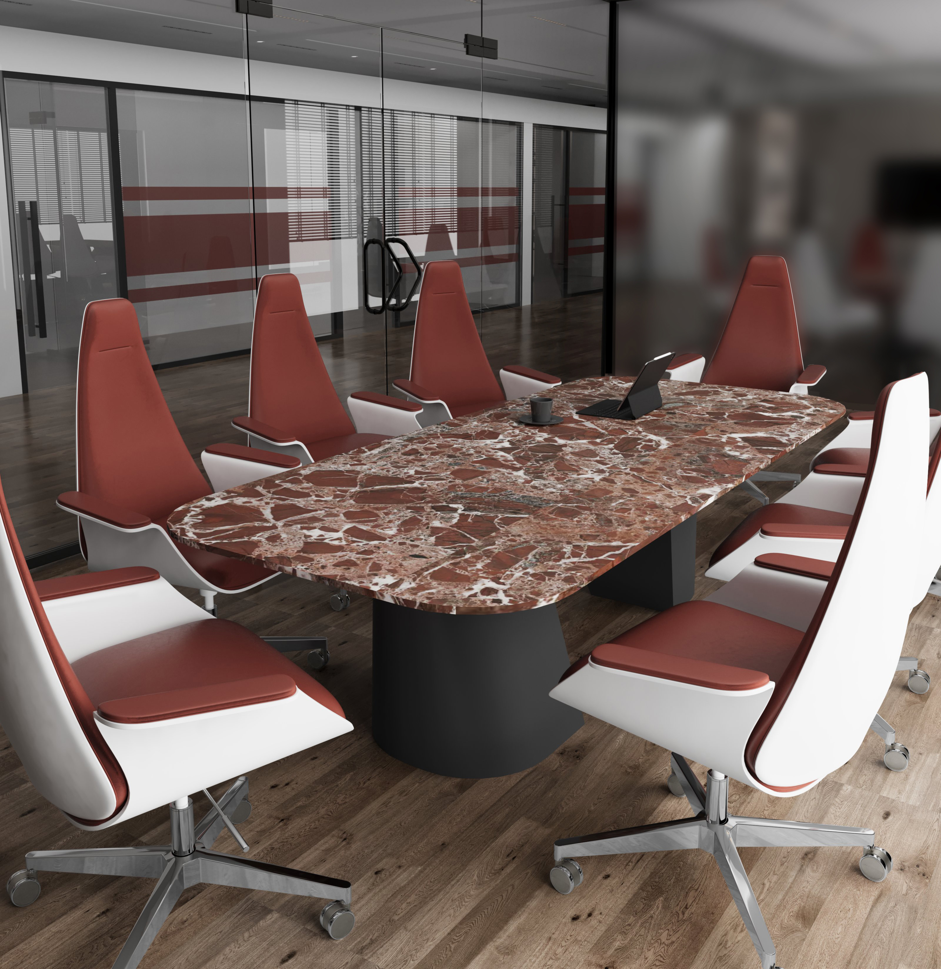 Керамогранит СтароСлэбс Amethyst Red Texture 79.5x320 красный