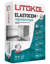 Гидроизоляция Литокол ELASTOCEM A 24кг серый
