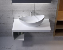 Раковина из искусственного камня NSBath NST-6733 глянцевая/матовая