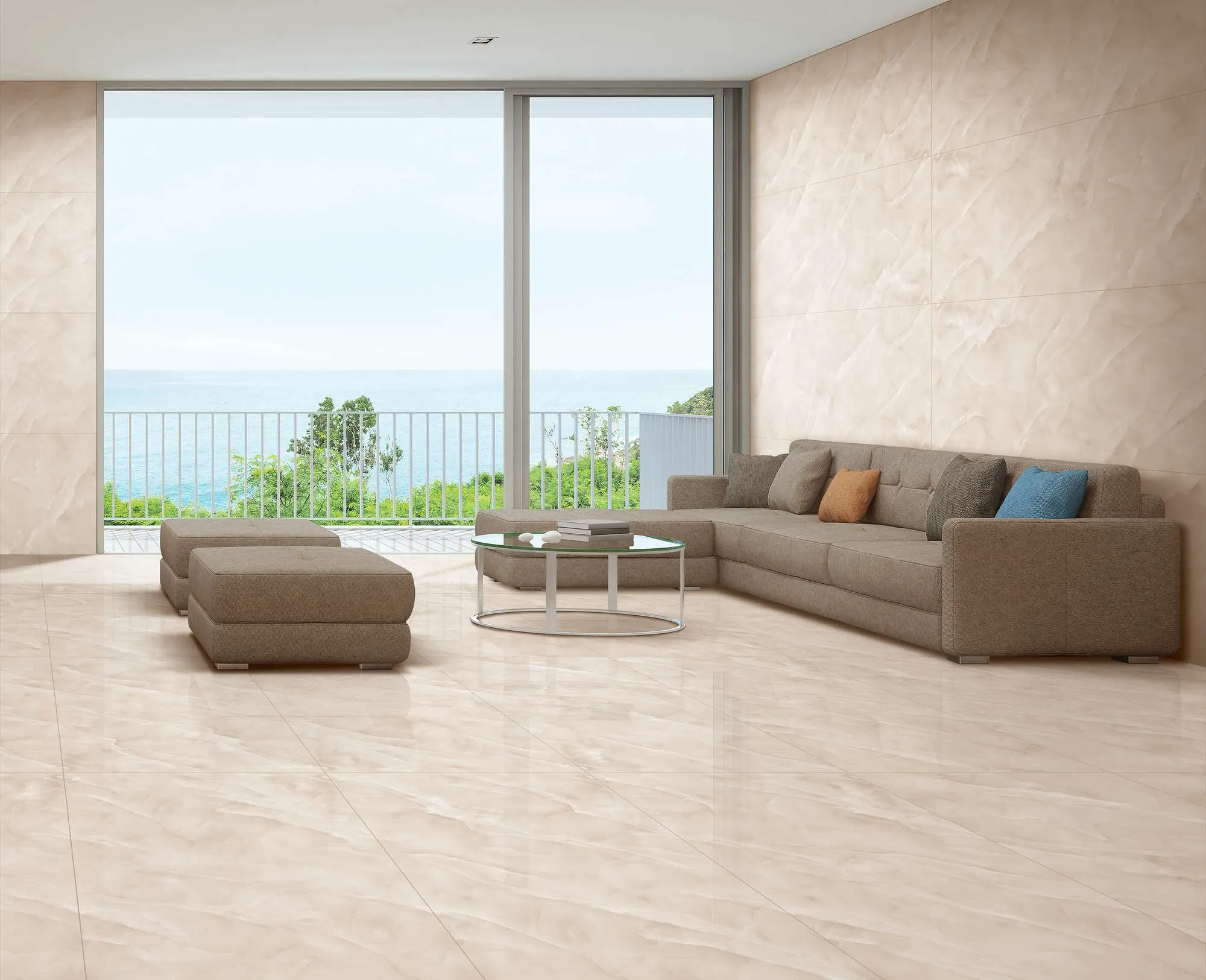 Керамогранит Аркадия Керамика FP1024-A Baikal Ivory Full Polished 60x120 бежевый