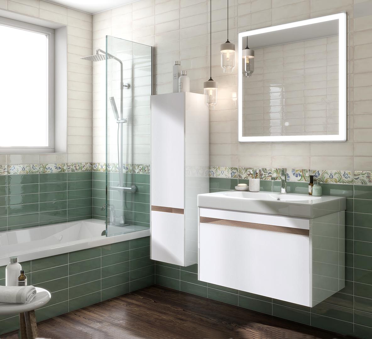 Керамическая плитка Kerama Marazzi 9017 Монпарнас зелёный 8,5x28,5