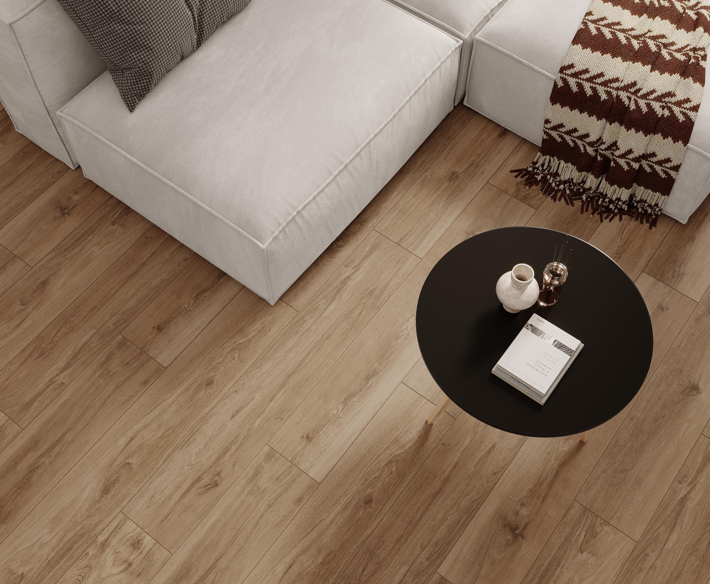 Керамогранит Laparet Epiq Noce коричневый 20x120 матовый