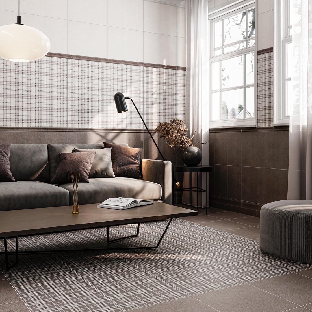 Бордюр Kerama Marazzi BLE004 Багет Трокадеро коричневый 5,5x25