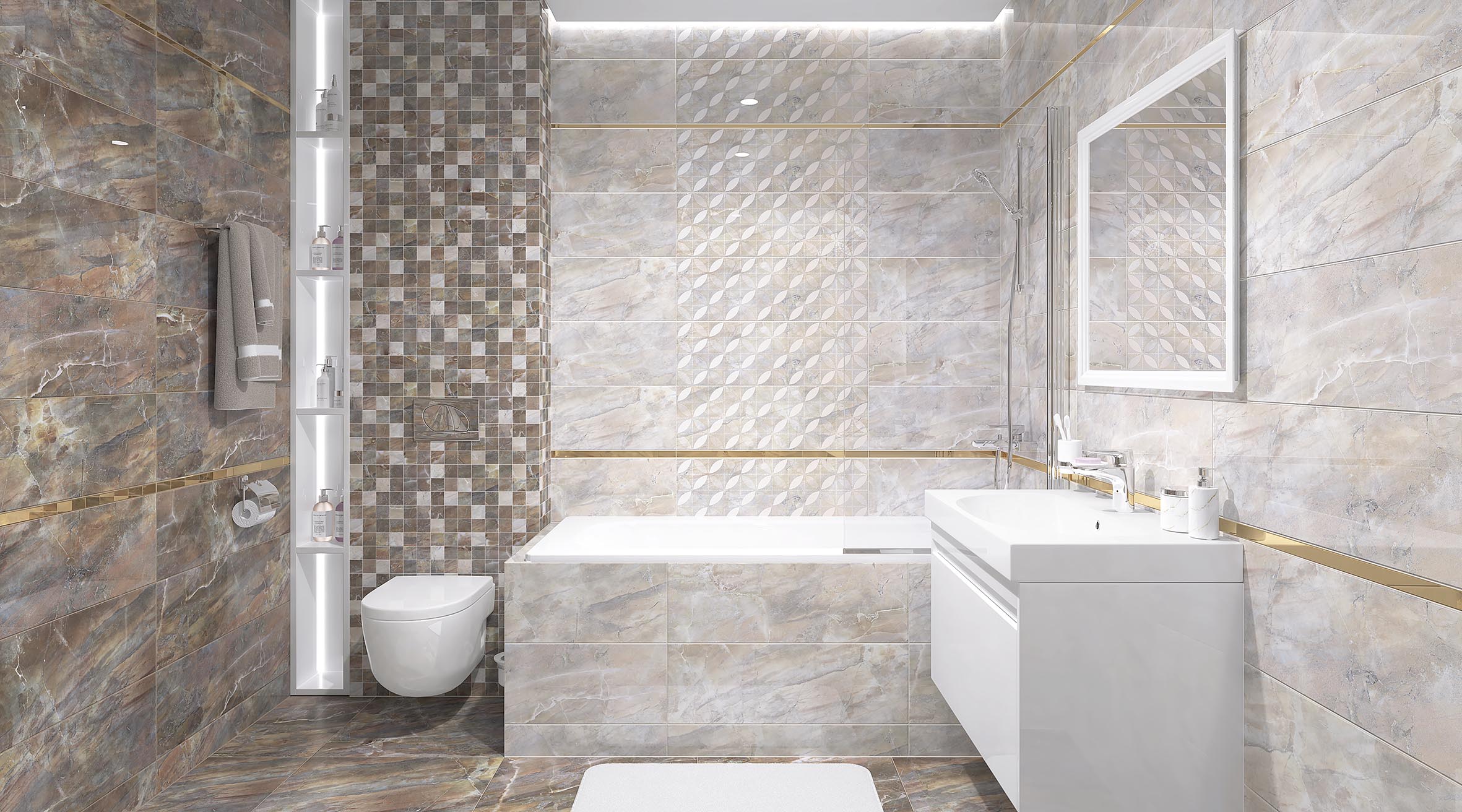 Керамогранит (RI 0056) Laparet Rich коричневый 60x60 матовый