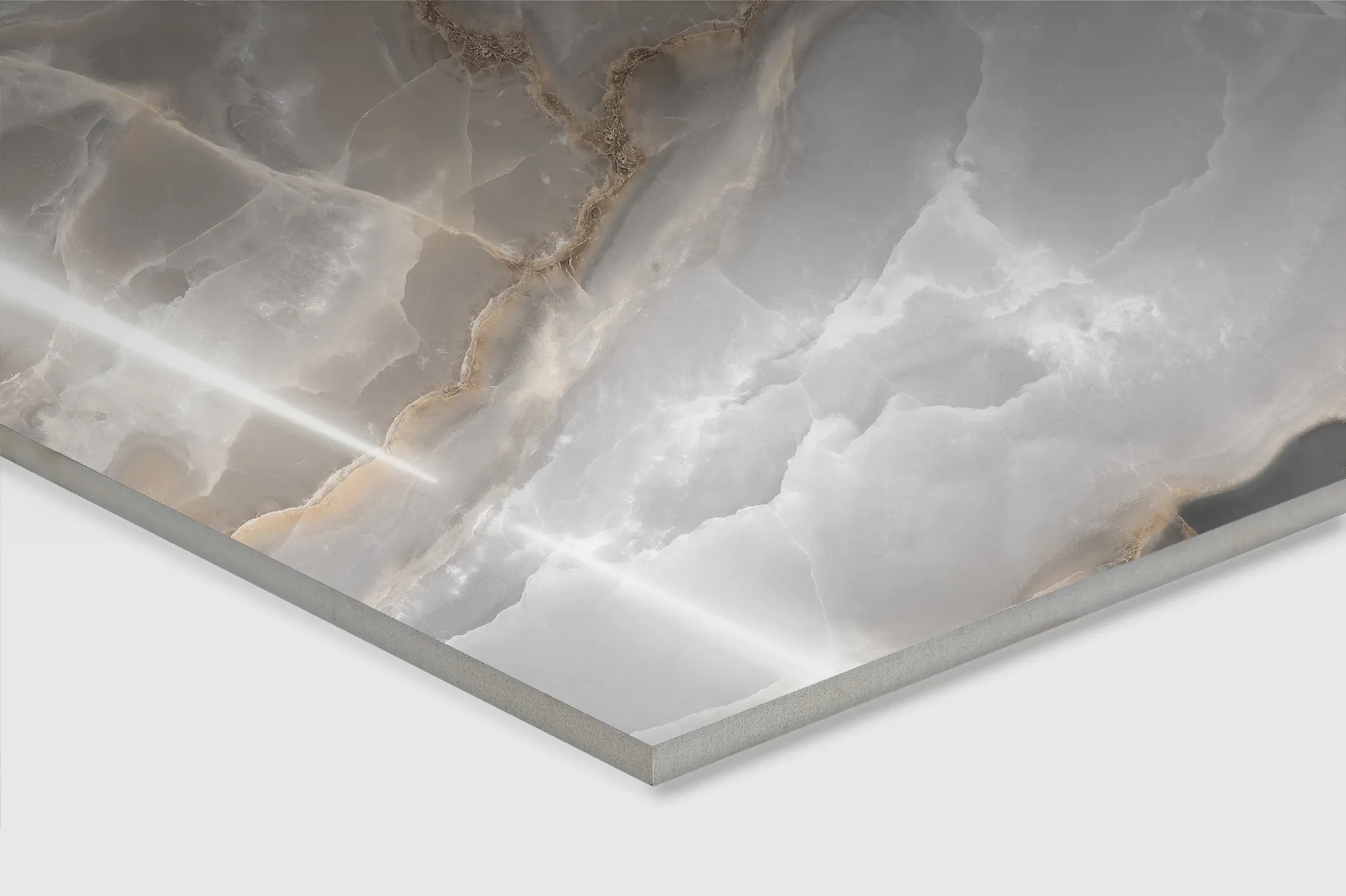 Керамогранит Аркадия Керамика FP1038-A Onyx Royal Full Polished 60x120 серый