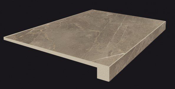 Ступень фронтальная ColiseumGres Portofino Grigio 33x45 лаппатированная