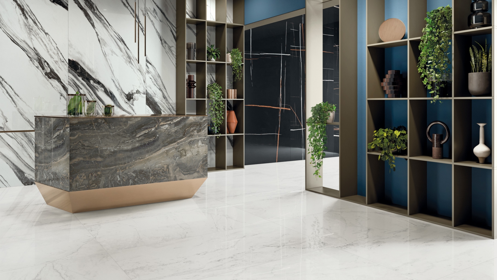 Декор Italon Charme Deluxe Bianco Michelangelo Strip 26x75