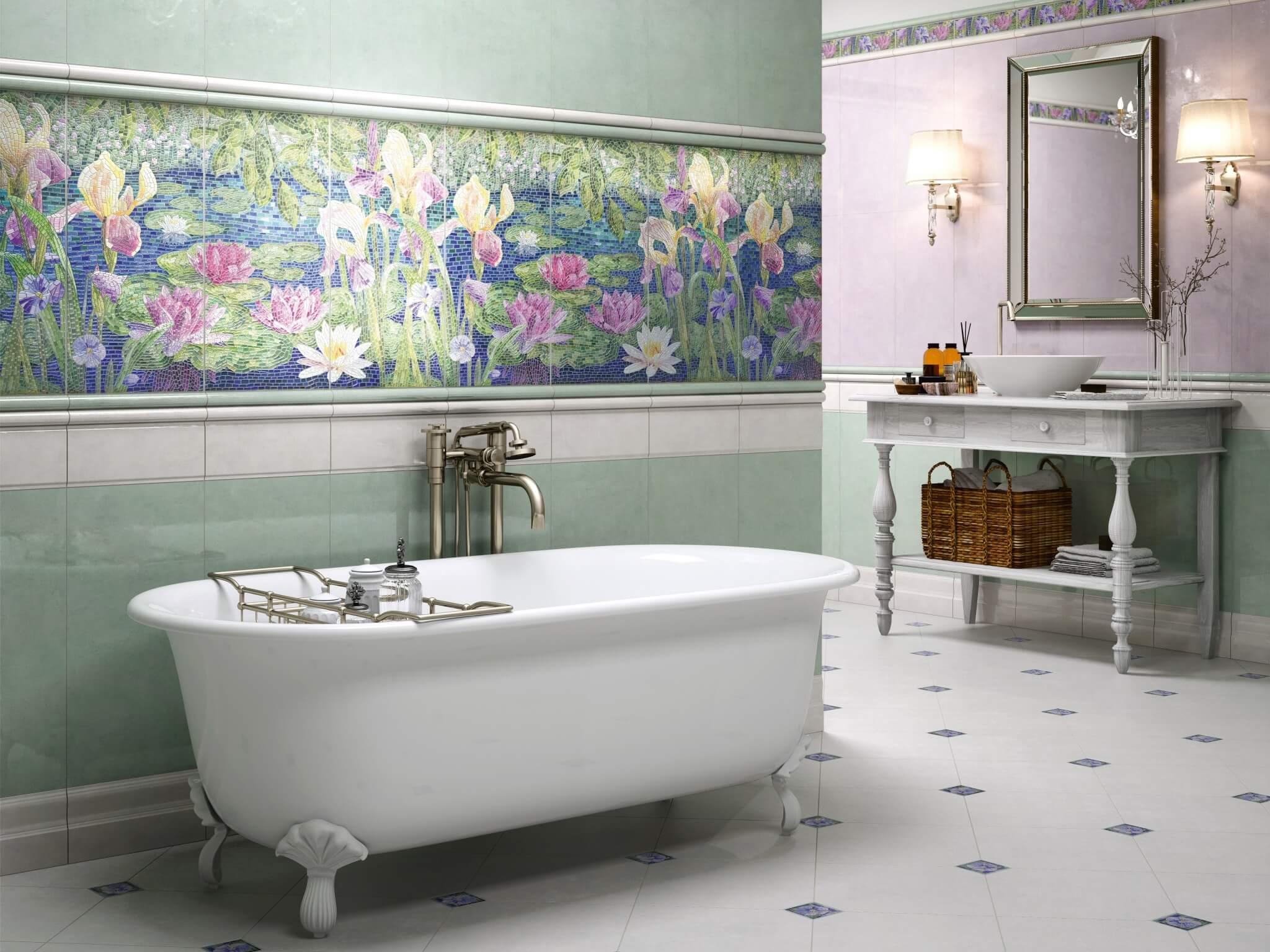 Керамическая плитка Kerama Marazzi 11126R Сад Моне зеленый обрезной 30x60