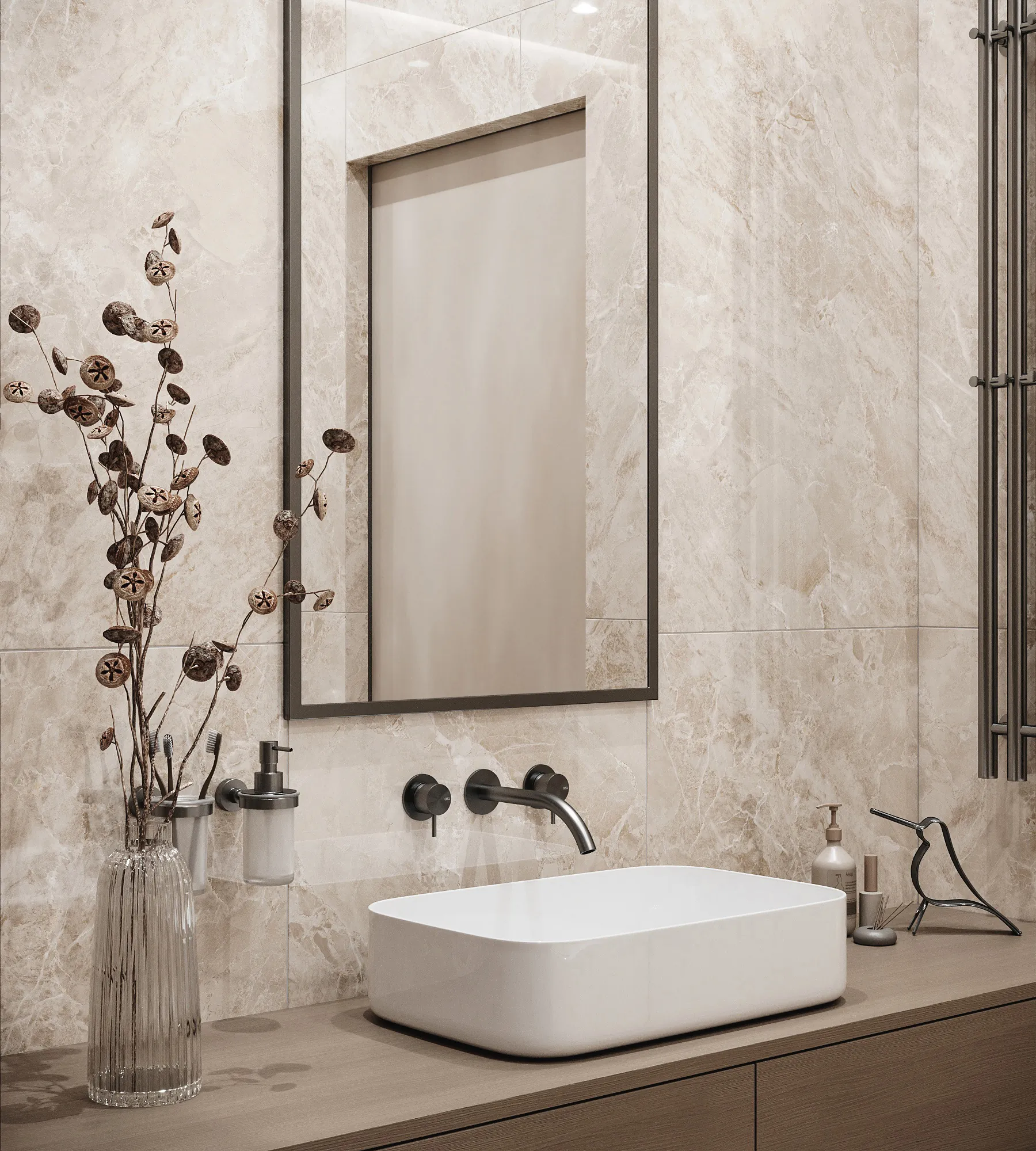 Керамогранит Аркадия Керамика FP1030-A Modena Beige Full Polished 60x120 бежевый