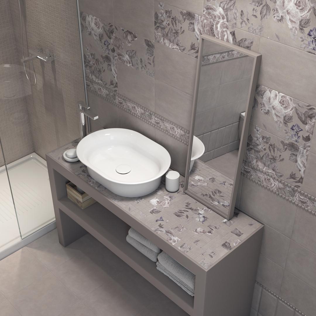 Бордюр Kerama Marazzi 8269\5 Александрия серый 5,7x20