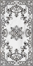 Декор Kerama Marazzi SG591722R Монте Тиберио белый декорированный лаппатированный обрезной 119.5x238.5