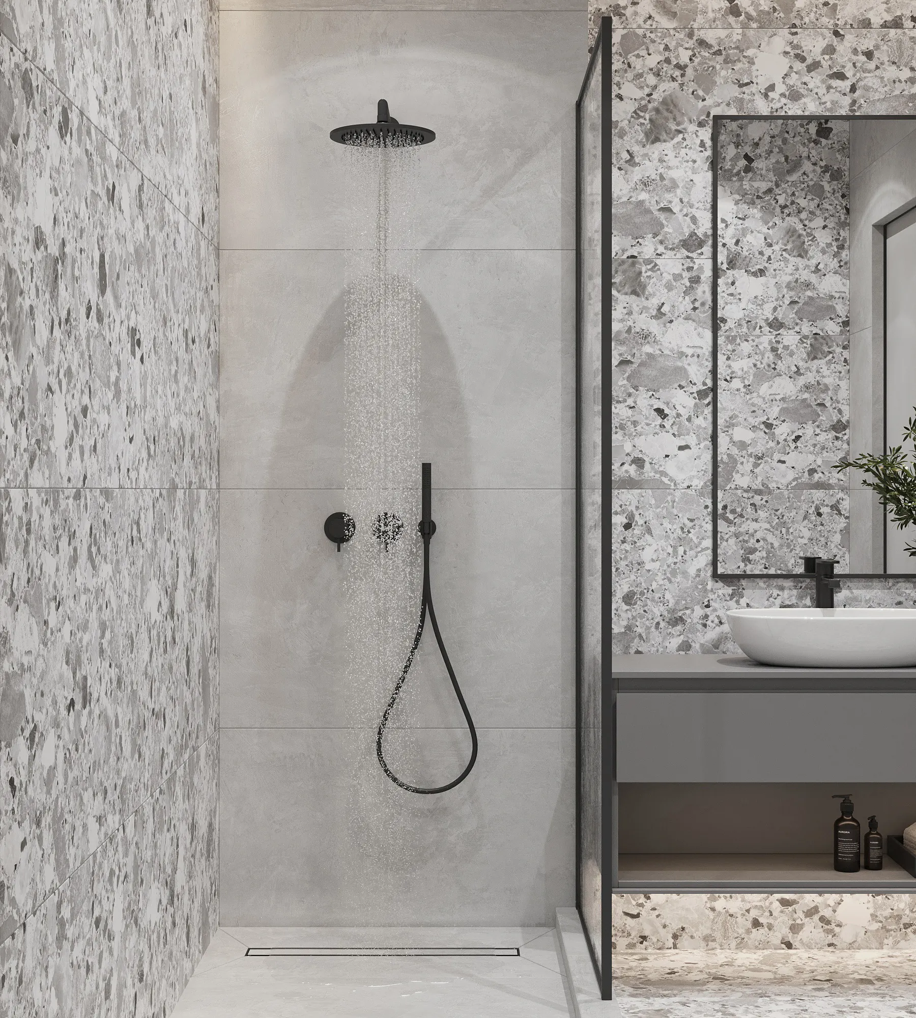 Керамогранит Аркадия Керамика RT7008-A Symphony Nero Matt Rustic 60x120 черный