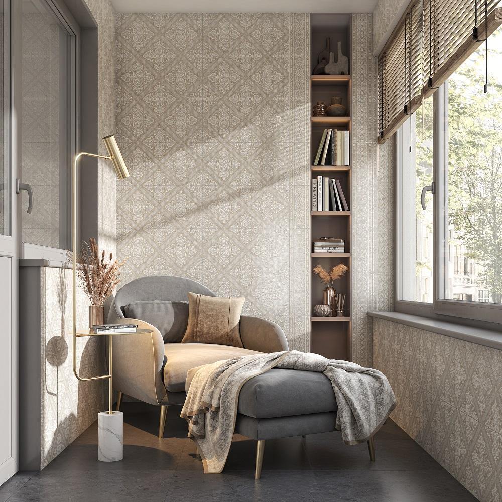 Керамическая плитка Kerama Marazzi Карму структура бежевый матовый обрезной 30x60 11210R
