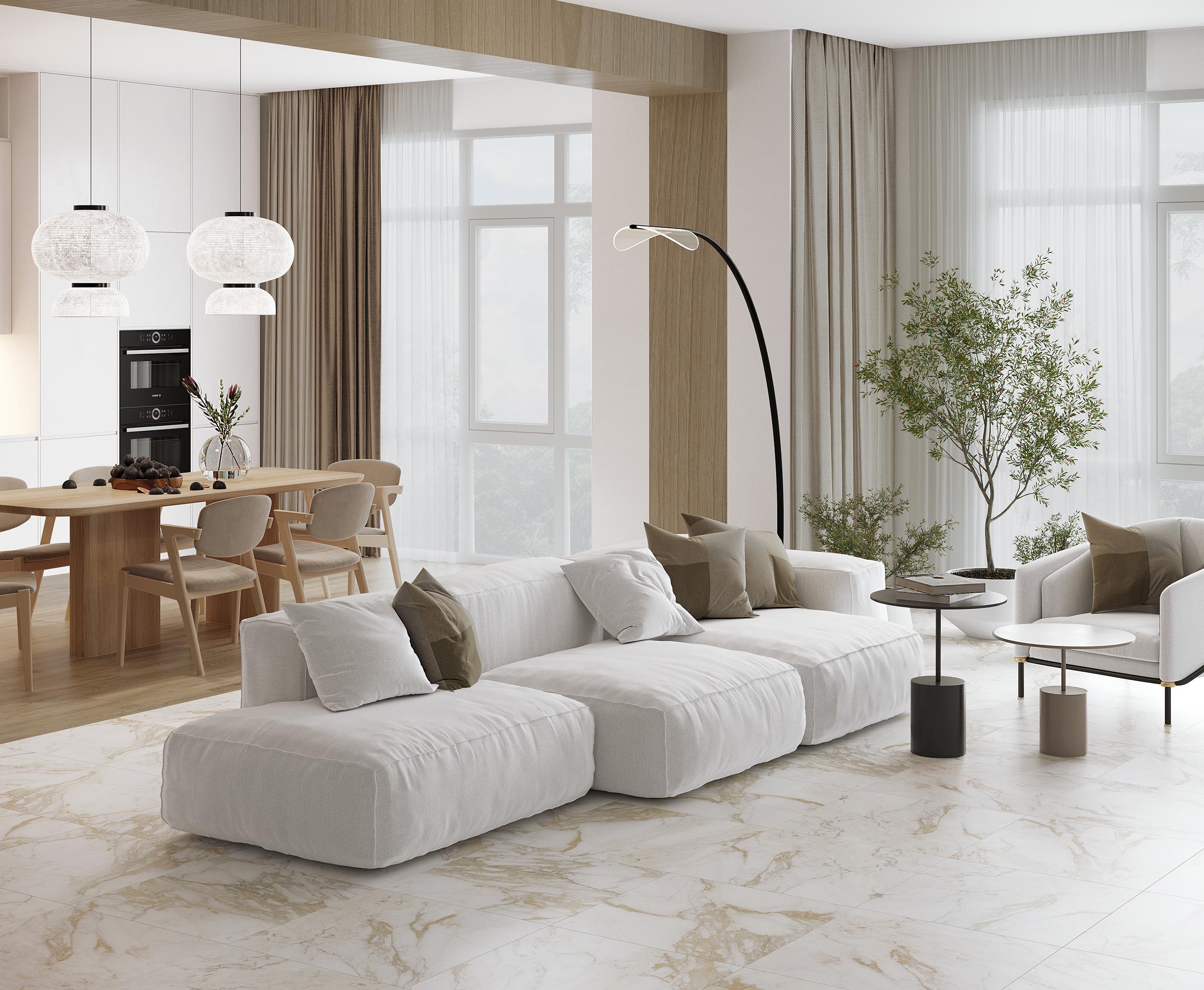 Керамогранит Laparet Calacatta Oro Золотой 60x60 полированный