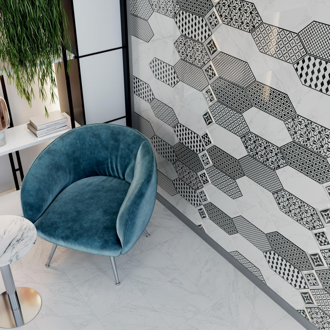 Керамическая плитка Kerama Marazzi Келуш белый глянцевый 14x34 35006