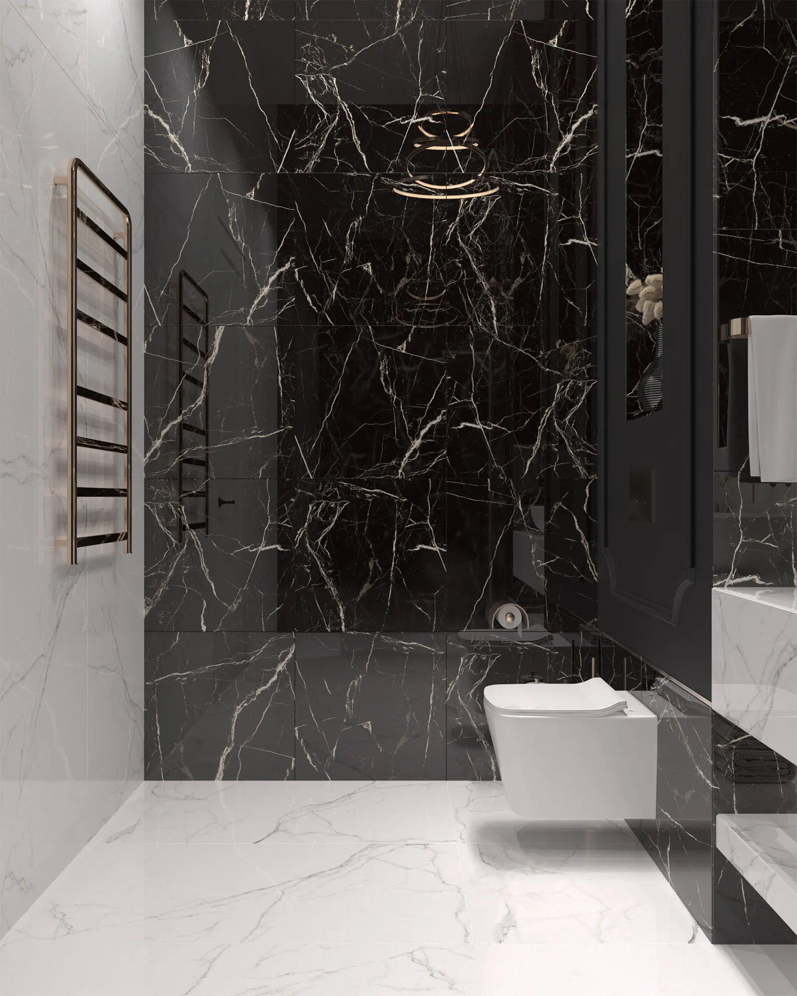 Керамогранит Аркадия Керамика HG2008-A Black Spinder High Gloss 60x60 черный