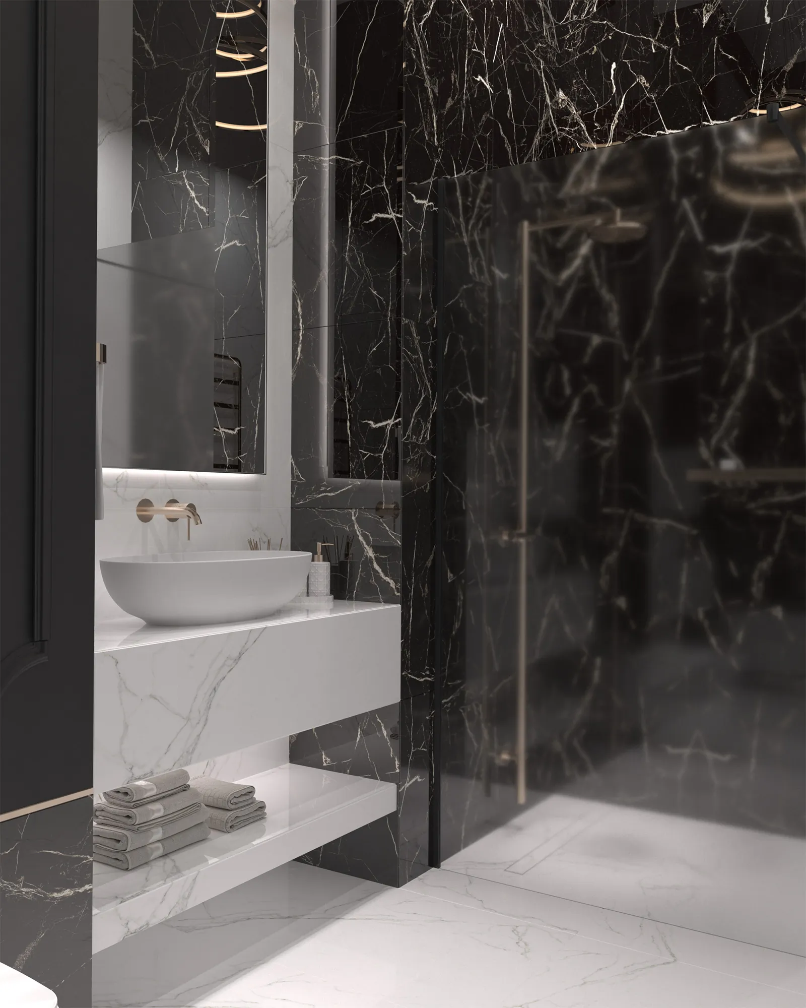 Керамогранит Аркадия Керамика HG2008-A Black Spinder High Gloss 60x60 черный