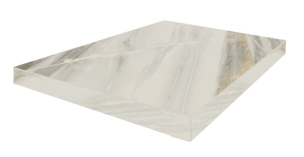 Ступень угловая левая ColiseumGres Firenze Bianco 33x45