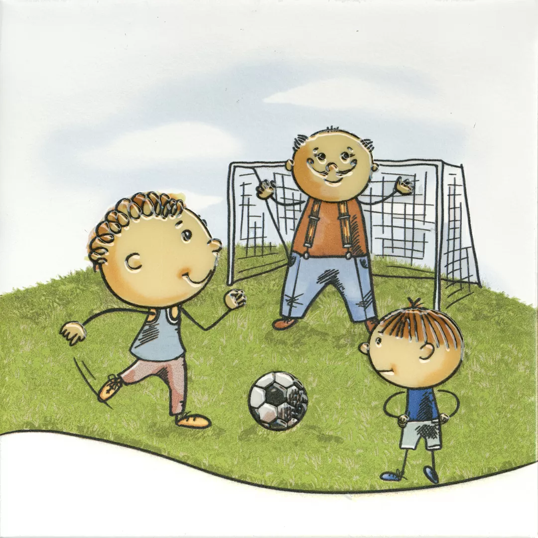 Декор Kerama Marazzi OS\A253\5009 Веселые старты Футбол 20x20