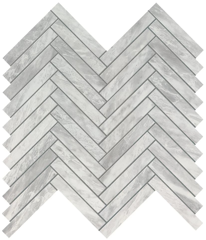 Мозаика Atlas Concorde Marvel Stone Bardiglio Grey Herringbone Wall 30.5x30.5 9SHB