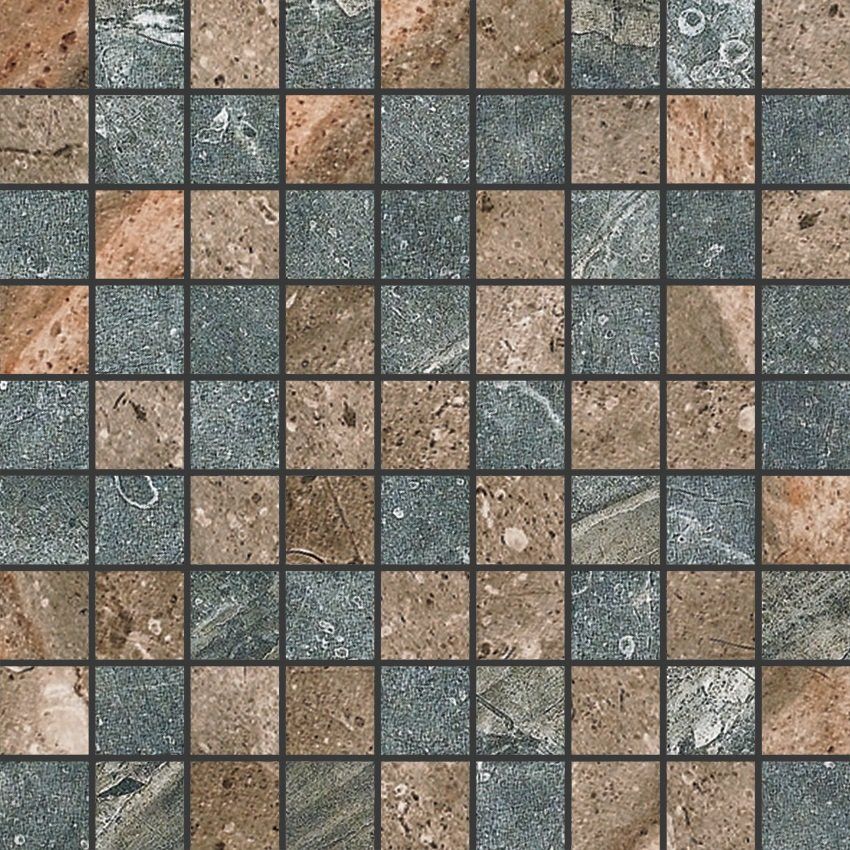 Мозаика Genesis Mix Brown-Grey 30x30 K-105(108)/SR/m01/300x300x10
