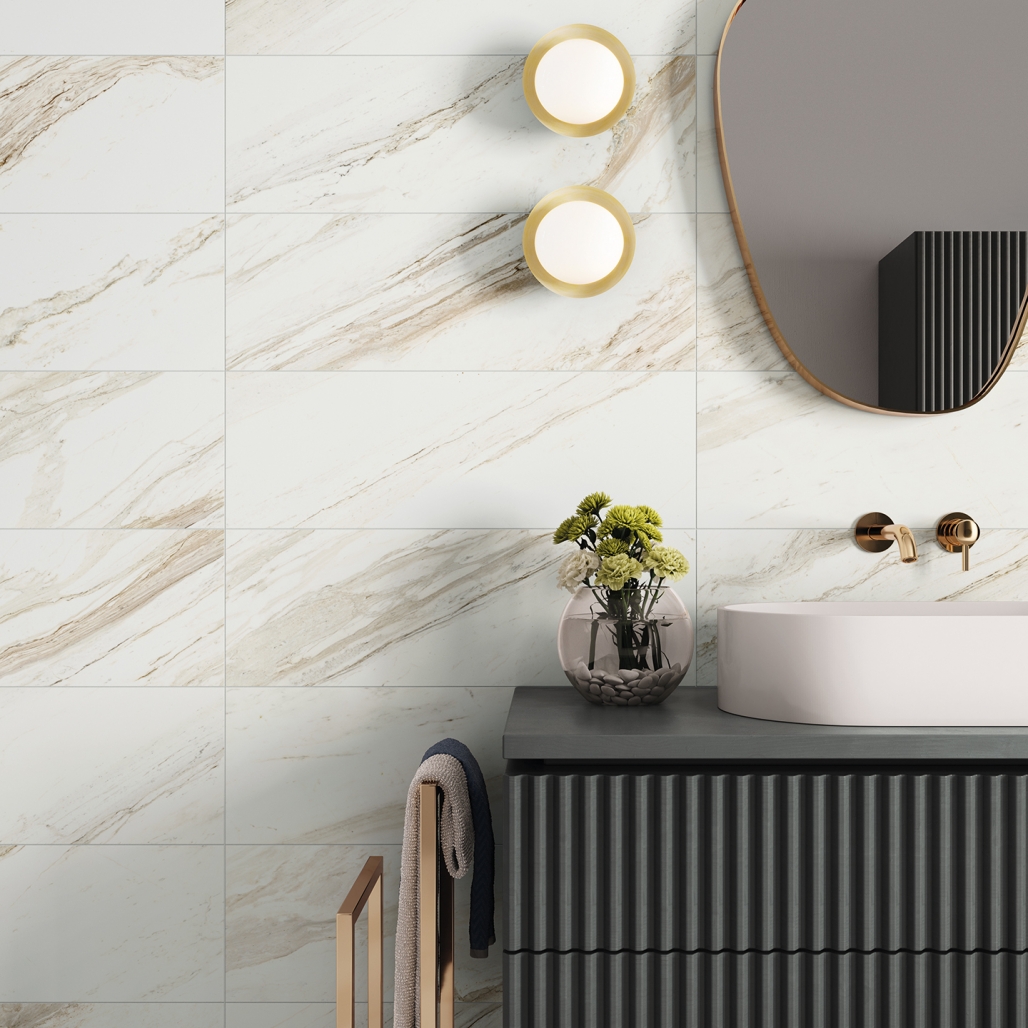 Керамогранит ColiseumGres Trevi White 45x90